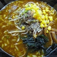 「カレーらー麺￥650」@かわうち家の写真