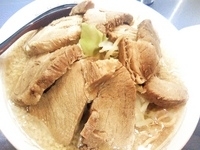 「◎ラーメン+豚ダブル（野菜・脂増し）￥800」@へーちゃんラーメンの写真