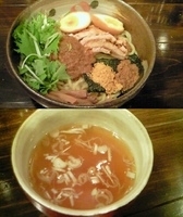 「油そば（スープ付き）」@油そば 椿の写真