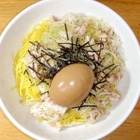 「油そば・塩」@元祖一条流がんこ総本家 分店の写真