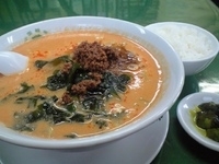 「坦々麺+半ライス(850円+200円)」@中国麺家 菜広の写真