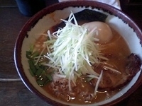 「味噌らーめん（地鶏の味玉付き）（900円）」@みそや林檎堂BASICの写真