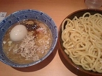 「味玉つけ麺（950円）+豚ほぐし（150円）」@六厘舎の写真