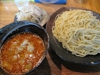 「辛味みそつけ麺（大盛） 820円 + 野菜 100円」@つけ麺屋 ごんろく 両国店の写真