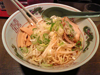 「まかない背油そば」@東京屋台らーめん 翔竜 北千住駅前店の写真