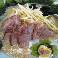 「ねぎ味噌チャーシュー麺+のり 麺固め 脂多め」@ラーメンショップ 122号騎西店の写真