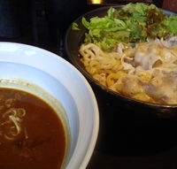 「カレーつけめん 800円」@極太めん ひでまる 千波店の写真