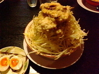 「アブラソバヤサイニク+煮玉子」@新潟ラーメンなおじ 総本店の写真