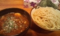 「青唐辛子カレーつけ麺中盛（780円中盛無料）」@大勝軒 佐貫店の写真