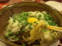 「釜揚げあえ麺塩（スタンダード・シングル）680円」@万豚記 御徒町店の写真