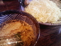 「梅塩つけ麺（大）」@支那そば きび 桃太郎外伝の写真