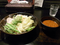 「廣島つけ麺（冷） 並」@廣島つけ麺本舗 ばくだん屋 福山店の写真