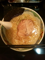 「らーめん+替え玉×2」@らーめん 暁の写真