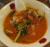 「太陽のボンゴレ麺+らぁリゾ」@太陽のトマト麺 豊洲店の写真