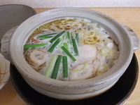「鍋焼きラーメン塩味」@鍋焼きラーメン まゆみの店の写真