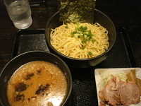 「和節つけ麺中盛、角肉ごはん」@千石自慢ラーメン 西巣鴨店の写真
