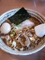 「らーめん大盛り（味玉トッピング）」@麺屋 錦堂 桜上水の写真