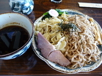 「特製醤油つけ麺・夢あさひ麺太麺合盛り」@拉麺酒房 熊人の写真