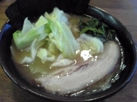 「キャベツラーメン（油多め）+ライス」@ラーメン 大山家の写真