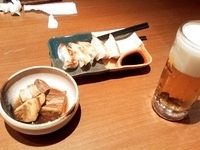 「◎餃子￥210+角煮￥400+飲み放題￥1050」@麺の華の写真