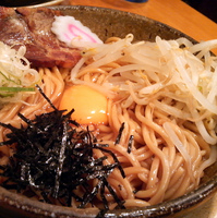 「油生玉子そば 大盛り ￥750」@らあ麺 やったる 新宿店の写真