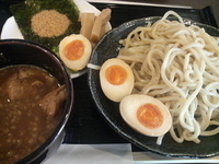 「つけ麺「並盛り」+味玉（680円+100円）」@麺屋 六弦の写真