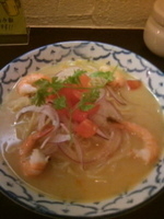 「オマールだしの冷製トムヤム麺（大盛り）」@づゅる麺 池田の写真