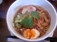 「山形水ラーメン（800円）+アイスコーヒー・ドリンクセット（10」@Pour cafeの写真