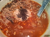 「黒胡麻坦々麺（850円）」@開花屋 楽麺荘 柏店の写真