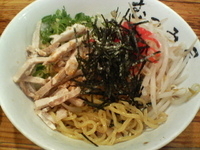 「まぜそば（冷盛り）」@らーめん むつみ屋 市川店の写真