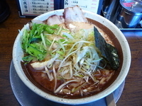「魚トンコツ醤油麺・中盛+お得盛り」@中華そば 坂東 山口屋の写真
