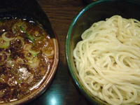 「つけそば（1.5）+肉入り」@麺舗十六の写真