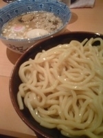 「味玉つけめん+豚ほぐし」@六厘舎の写真