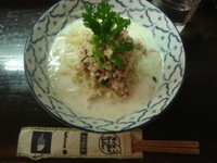 「鶏サラダの冷製ココナッツミルク麺」@づゅる麺 池田の写真