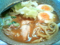 「鶏魚介醤油ラーメン+味付け卵（￥700+￥100）」@麺や 福一の写真