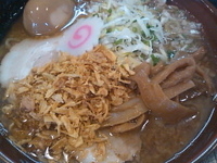 「裏 醤油らーめん800円」@とんこつらーめん 頑々坊子の写真