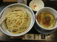「味噌つけそば+温鮮玉子」@RAMPoWの写真