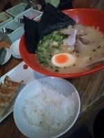 「本店かさね味+ランチセット」@博多一風堂 横浜西口店の写真