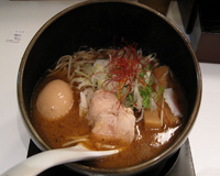 「伊勢海老そば味玉入り」@二代目 けいすけ 海老そば外伝の写真