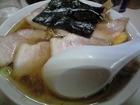 「バラチャーシューメン（鶏ベース・塩・こってり）」@ラーメン 日本一の写真