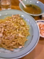 「シーチェー麺 （油そばスープ付き）」@東京ラーメン大番 駒込東口店の写真