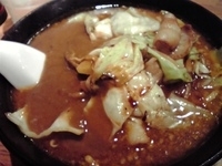 「こいこく 豚キャベカレーらーめん ちょい辛 太麺」@麺屋 ここいち 新宿小滝橋通り店の写真