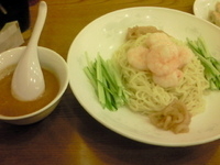 「夏季限定 海老冷麺（海老胡麻辛子ソース）（990円）」@名菜酒家 珍来の写真