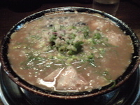 「とんこつラーメン（700円）」@無鉄砲 大阪店の写真