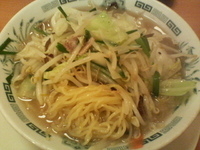 「野菜たっぷりタンメン」@日高屋 水天宮前店の写真