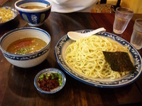 「えび辛子つけそば（780円）+特盛り（100円）」@中華そば・つけそば 浜屋の写真