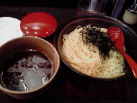 「和風カレーつけ麺（大盛り無料） 600円+ランチ時無料ライス」@尾道ラーメン 麺一筋 水道橋西口店の写真