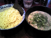 「つけそば（九条ネギのクーポン）」@つけそば屋 北かまの写真