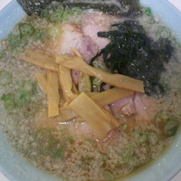 「チャーシューメン（麺カタメ・アブラ多め）¥750」@ラーメンショップ 運転免許センター北口店の写真