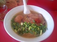 「笑堂 煮干し without やきとん （煮玉子・替え玉）」@笑堂の写真